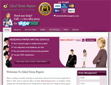 Tablet Screenshot of idealtermpapers.com